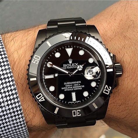 rolex 2017 blacken models|all black Rolex sub.